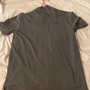 Charcoal gray - mens under Armour polo shirt - size large EUC